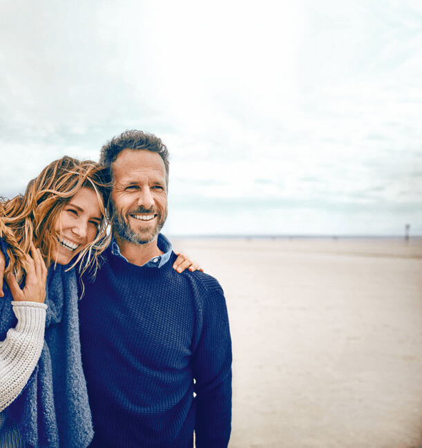 couple with hearing aids
