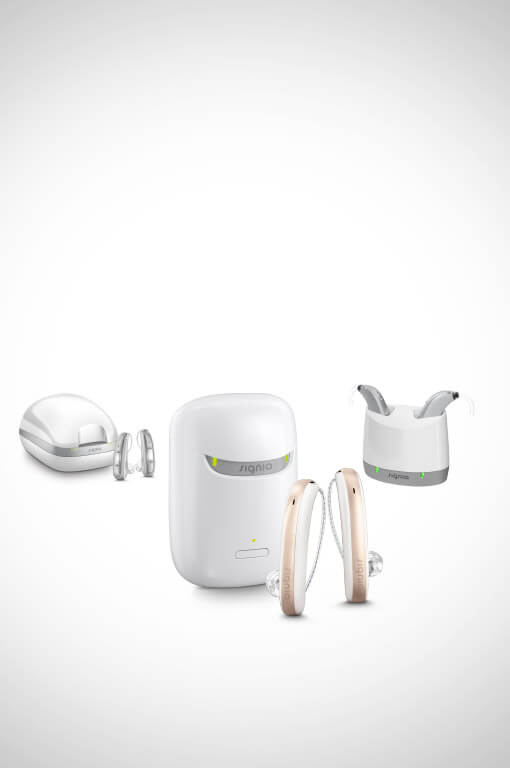 hearing aid with rechargeable battery